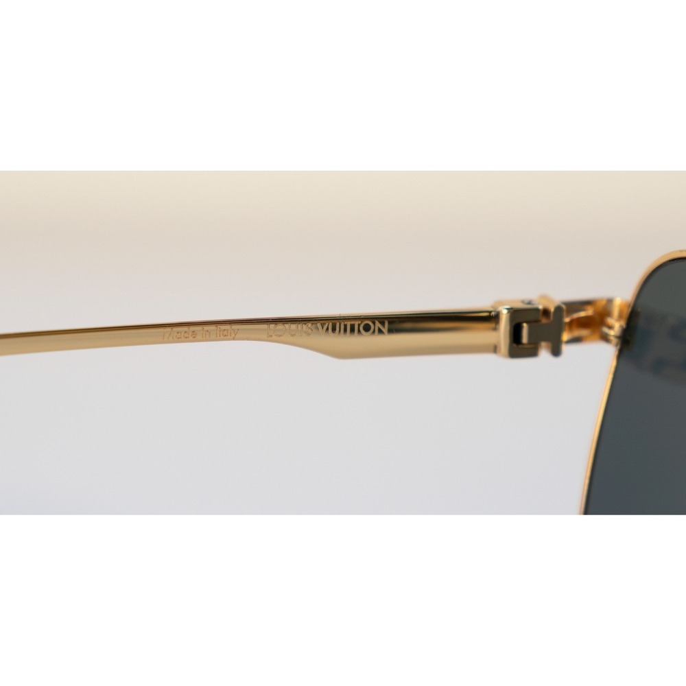LOUIS VUITTON Z1267E Sunglasses Gold LV Ash Sunglasses - Picture 9 of 12